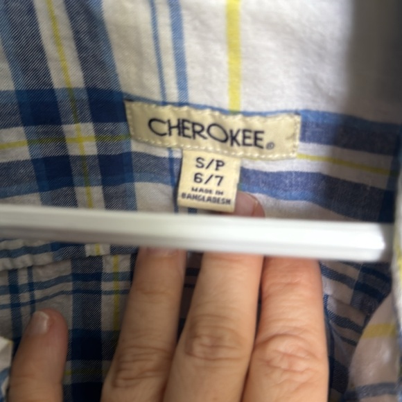 Four Fun colorful plaid button down shirts. - Picture 3 of 9